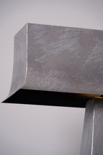 Veltan Sculptural Table Lamp in Antique Stainless Steel for Modern Interiors