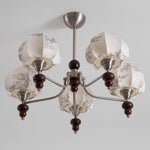 Velvet Petal Chandelier – Modern Fabric Pendant Light for Dining Room and Living Room