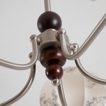 Velvet Petal Chandelier – Modern Fabric Pendant Light for Dining Room and Living Room