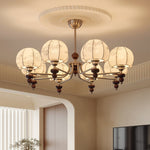 Velvet Petal Chandelier – Modern Fabric Pendant Light for Dining Room and Living Room
