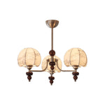Velvet Petal Chandelier – Modern Fabric Pendant Light for Dining Room and Living Room