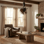 Venturo Cage Ceiling Fan with Pivoting Head and Remote Control
