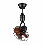 Venturo Cage Ceiling Fan with Pivoting Head and Remote Control