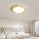 Venus Textured Stone Ceiling Light in Yellow Travertine