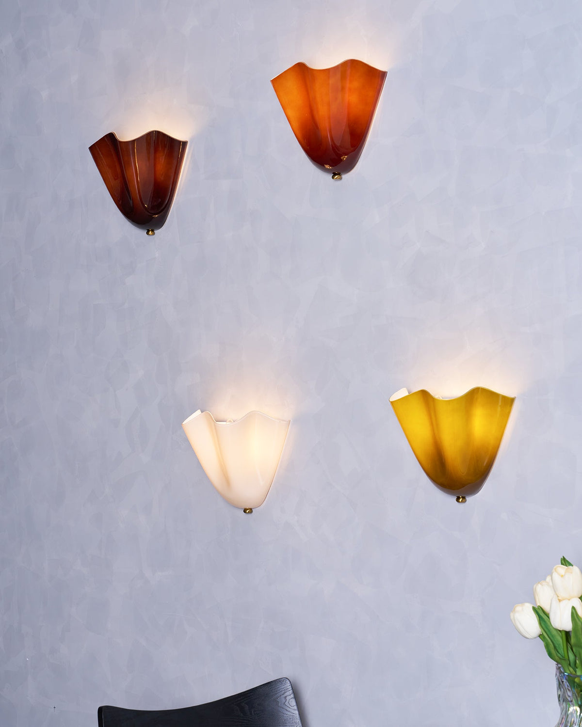 Petalia Sculptural Glass Wall Sconce | Modern Organic Lighting