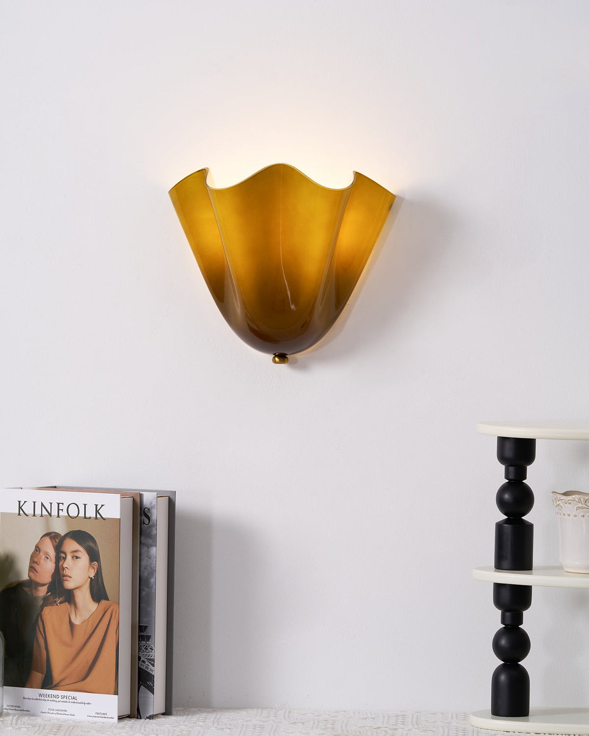 Petalia Sculptural Glass Wall Sconce | Modern Organic Lighting