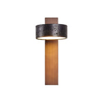 Vera Wall Sconce in Black Travertine and Walnut