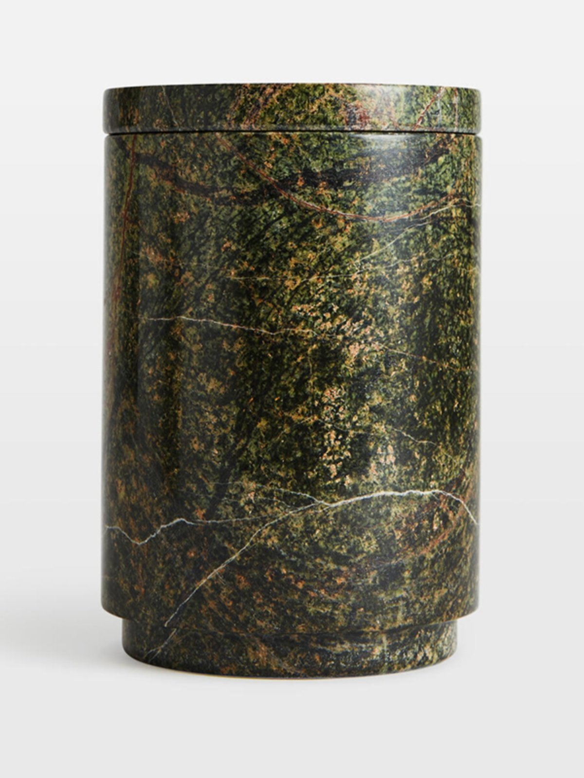 Verdant Stone Candle Holder – Sculptural Marble Table Accent