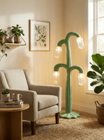 Verdant Bloom Floor Lamp – Modern Botanical Sculptural Lighting