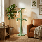 Verdant Bloom Floor Lamp – Modern Botanical Sculptural Lighting