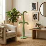 Verdant Bloom Floor Lamp – Modern Botanical Sculptural Lighting