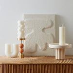 Verdant Sphere Candle Holder — Sculptural Brass & Marble Table Accent
