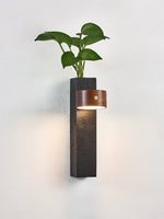 Verde Beam Rechargeable Wall Sconce with Planter