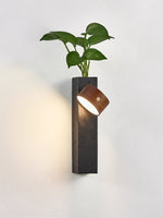 Verde Beam Rechargeable Wall Sconce with Planter