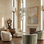 Verdelle Cascade Chandelier – Modern Glass Pendant Light for Dining Room & Living Room