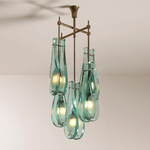 Verdelle Cascade Chandelier – Modern Glass Pendant Light for Dining Room & Living Room