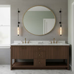 Verita Alabaster LED Wall Sconce in Brass Finish for Modern Interiors