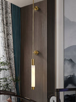 Verita Alabaster LED Wall Sconce in Brass Finish for Modern Interiors