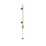 Verita Alabaster LED Wall Sconce in Brass Finish for Modern Interiors