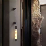 Verita Alabaster LED Wall Sconce in Brass Finish for Modern Interiors