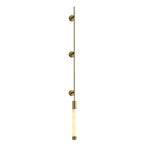 Verita Alabaster LED Wall Sconce in Brass Finish for Modern Interiors