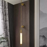 Verita Alabaster LED Wall Sconce in Brass Finish for Modern Interiors