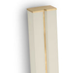 Columnar Fabric Wall Sconce with Gold Accents – Modern LED Lighting