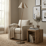 Verona Curved Striped Floor Lamp – Art Deco Modern Illumination