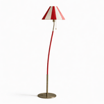 Verona Curved Striped Floor Lamp – Art Deco Modern Illumination