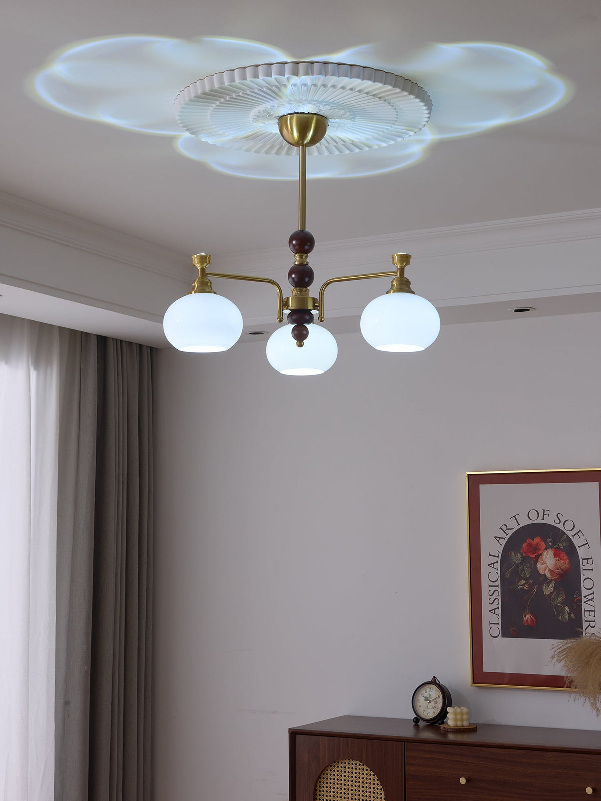 Verona Halo Modern Gold Chandelier with Frosted Glass Globes