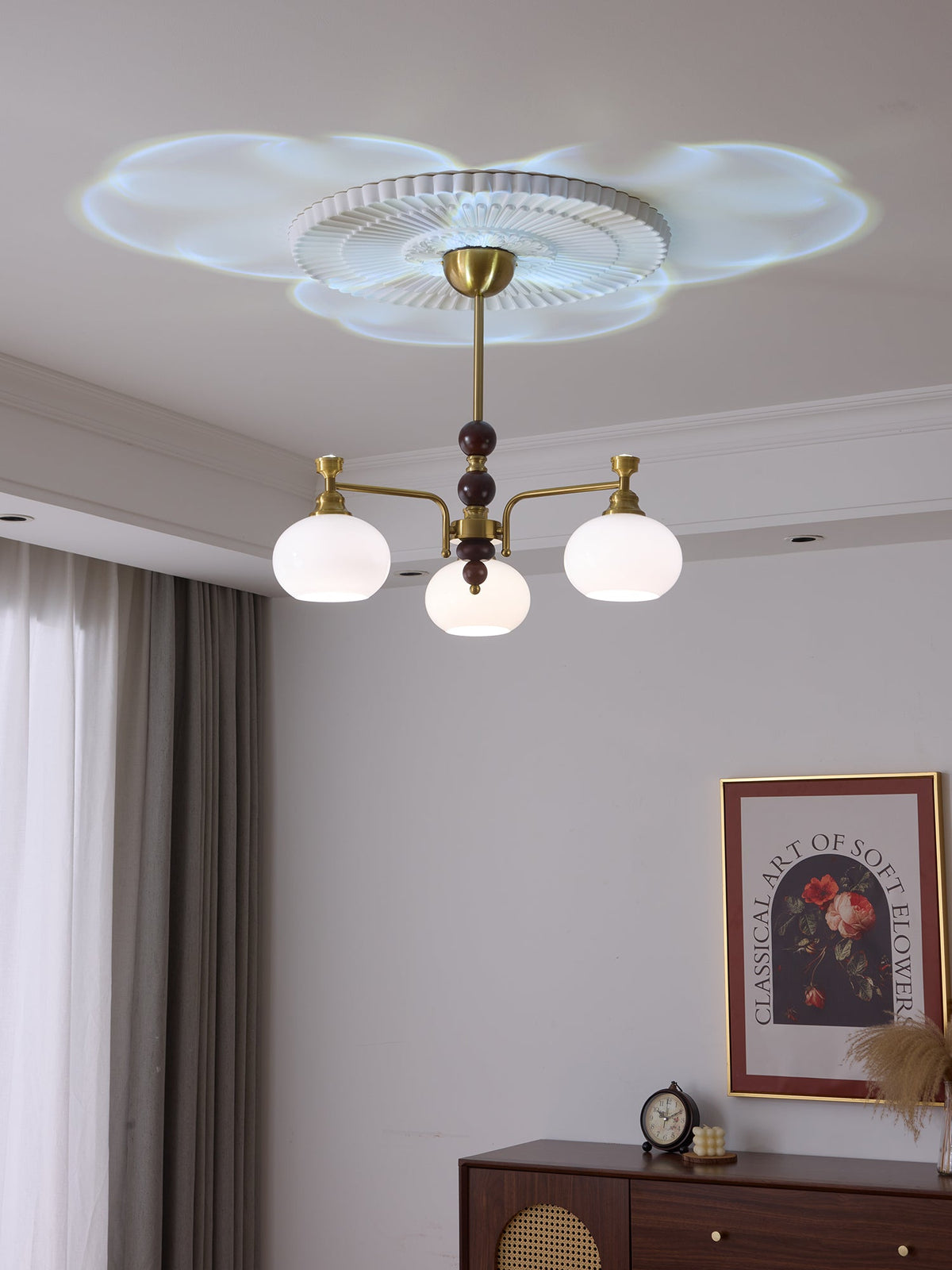 Verona Halo Modern Gold Chandelier with Frosted Glass Globes