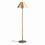 Verona Striped Floor Lamp with Fabric Shade