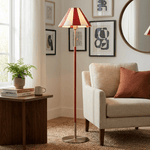 Verona Striped Floor Lamp with Fabric Shade