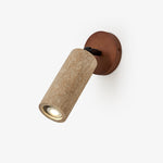 Versa Stone Adjustable Wall Sconce in Travertine and Wood
