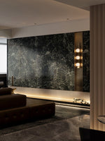 Vertical Balls Bar Wall Sconce in Gold with Clear Glass Globes