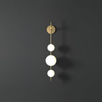 Vertical Globe Plug In Wall Lamp