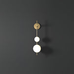 Vertical Globe Plug In Wall Lamp