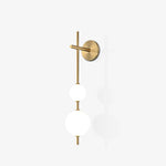 Vertical Globe Plug In Wall Lamp
