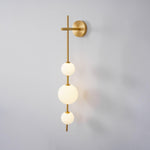 Vertical Globe Plug In Wall Lamp
