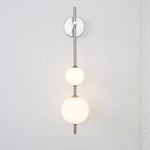 Vertical Globe Plug In Wall Lamp