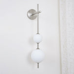 Vertical Globe Plug In Wall Lamp