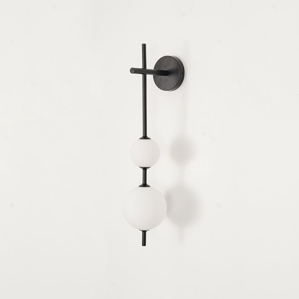 Vertical Globe Plug In Wall Lamp