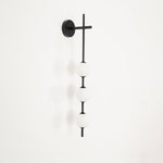 Vertical Globe Plug In Wall Lamp