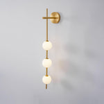 Vertical Globe Plug In Wall Lamp