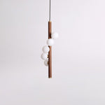 Vertical Orb Timber Pendant Lamp