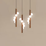 Vertical Orb Timber Pendant Lamp