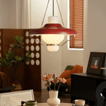 Vespara Pendant Light – Mid-Century Brass & Opaline Glass