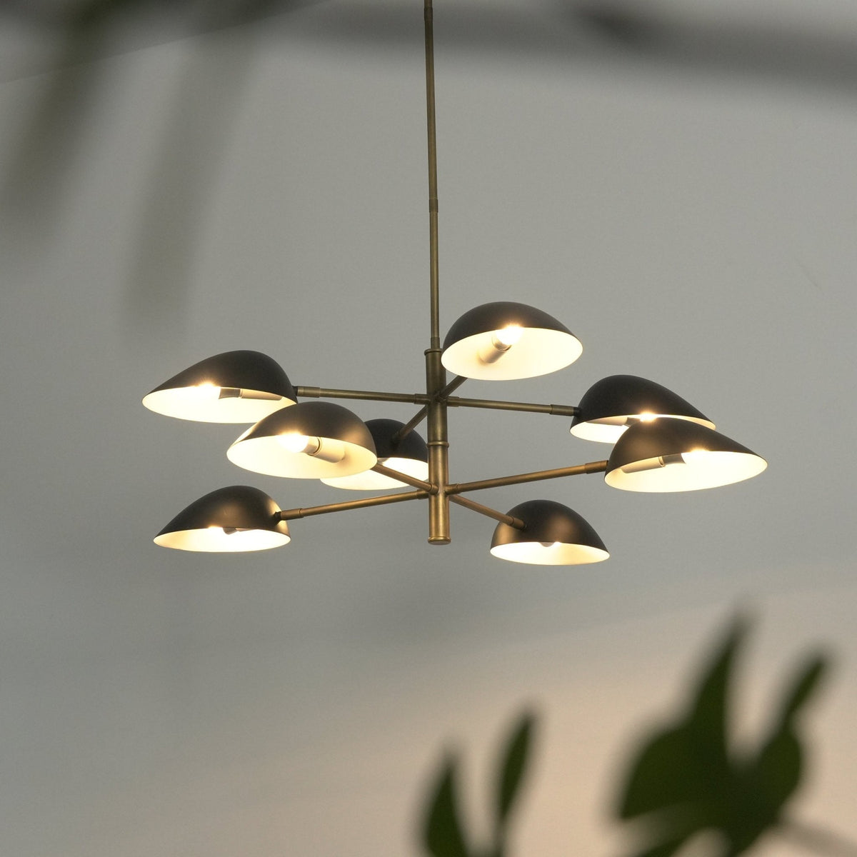 Vespera Brass Chandelier – Modern Statement Lighting for Dining & Living Spaces