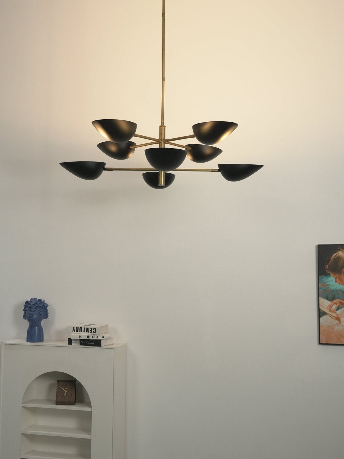 Vespera Brass Chandelier – Modern Statement Lighting for Dining & Living Spaces