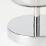 Avolar Smoked Glass LED Table Lamp with Chrome Base
